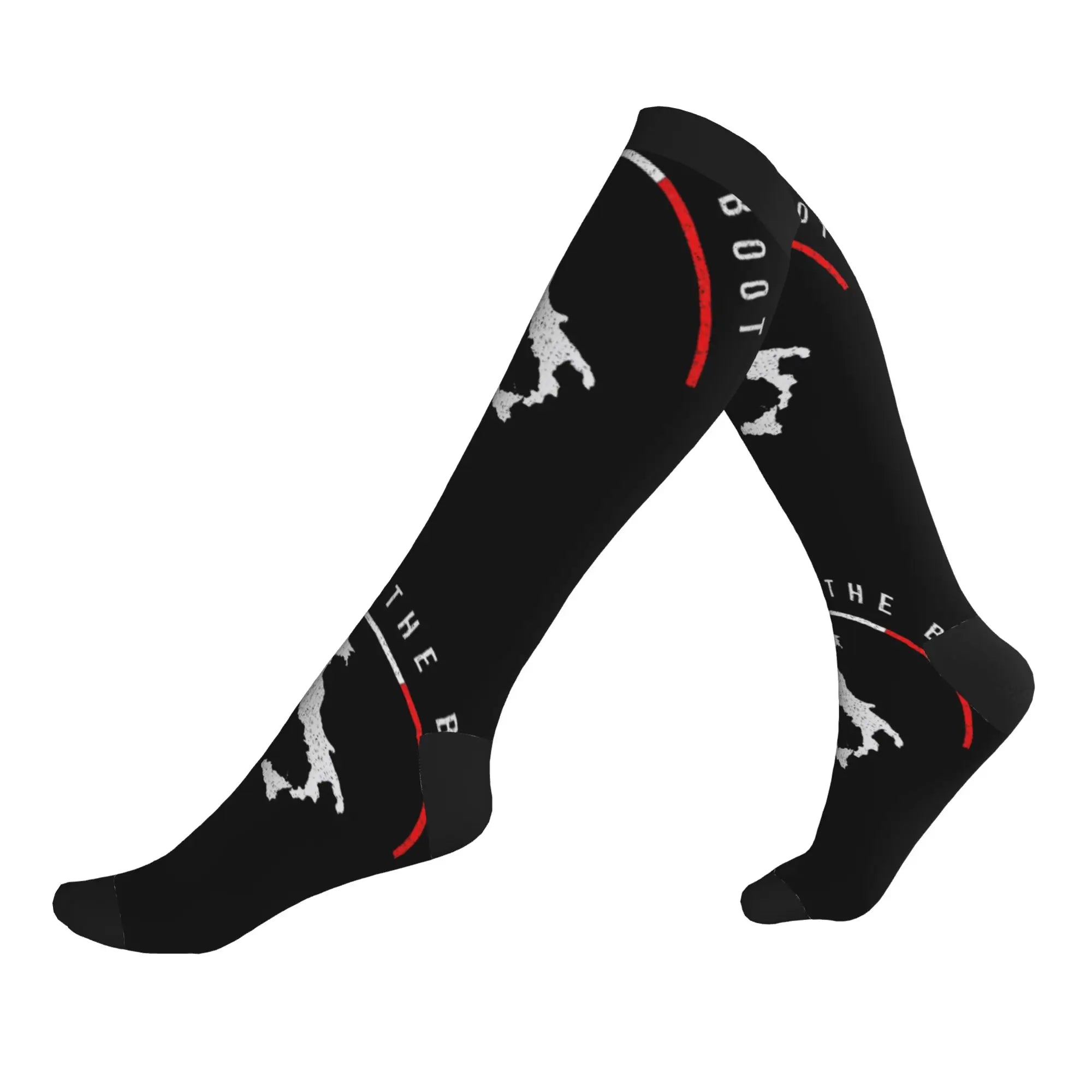 Funny Mens Minimalist Italian Flag Italy Dress Socks Unisex Comfortable Warm 3D Print Patriotic Sports Compression Socks