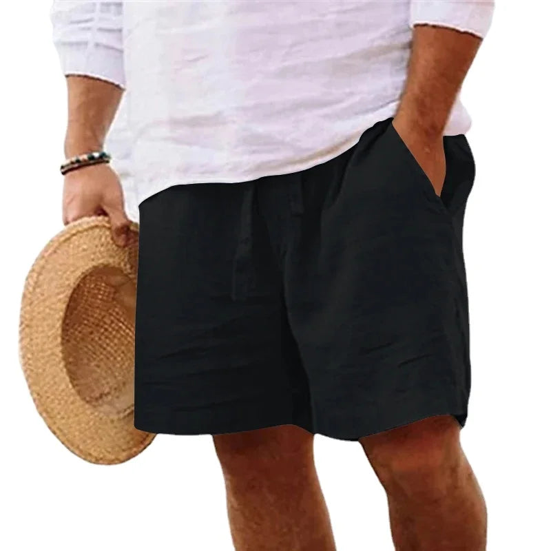 New Mens Cotton Solid Color Short Lightweight Gym Pants oversize Beach Shorts Men Jogging Sport Large Short Homme