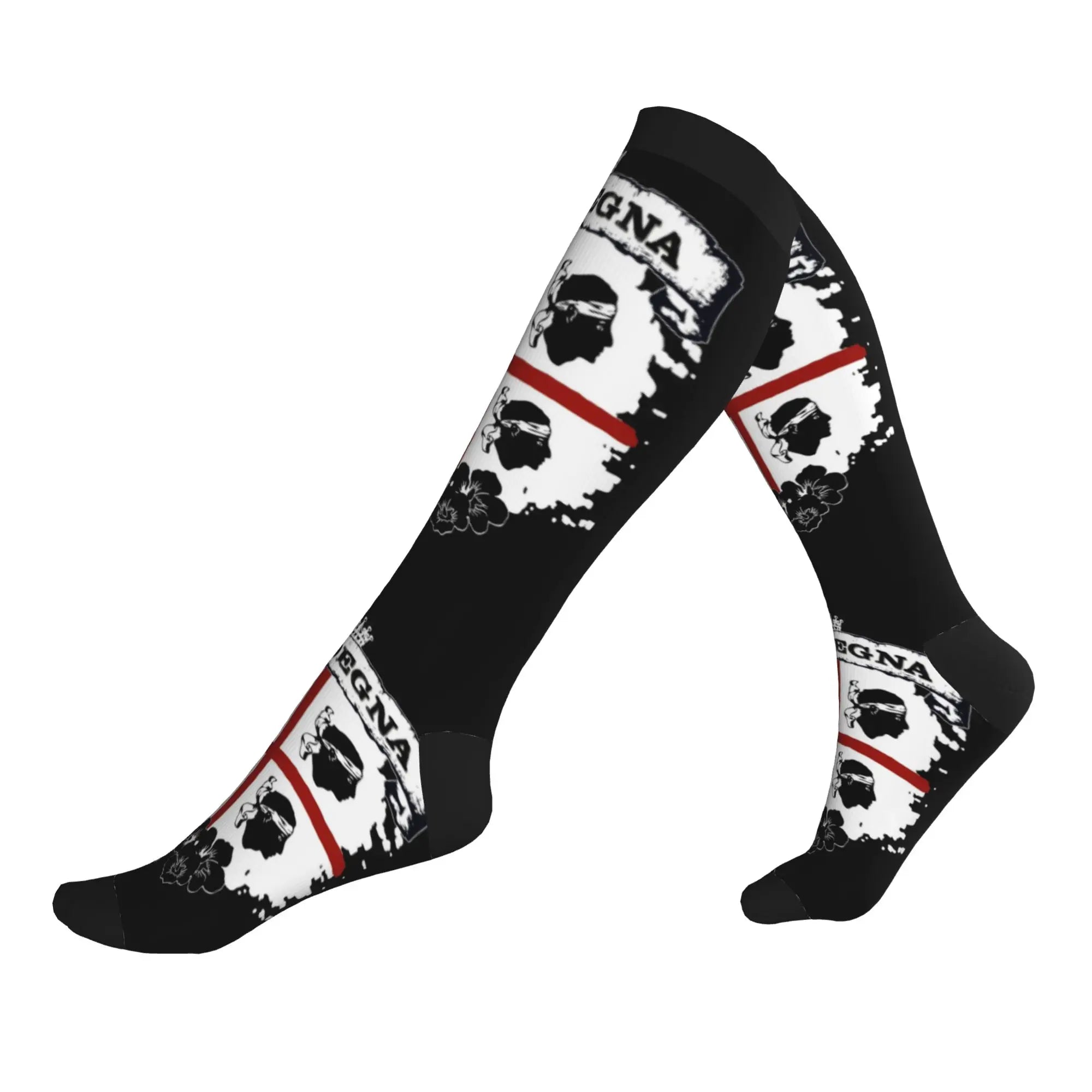 Fun Mens Italy Flag Vintage Italian Italia Dress Socks Unisex Breathbale Warm 3D Printed  Sports Compression Socks
