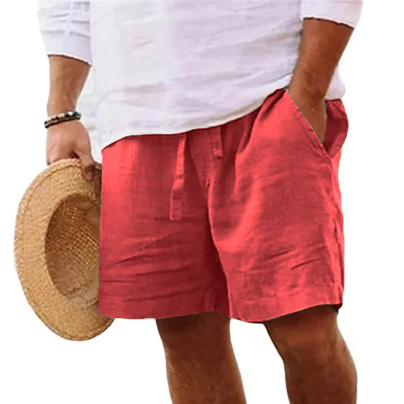 New Mens Cotton Solid Color Short Lightweight Gym Pants oversize Beach Shorts Men Jogging Sport Large Short Homme
