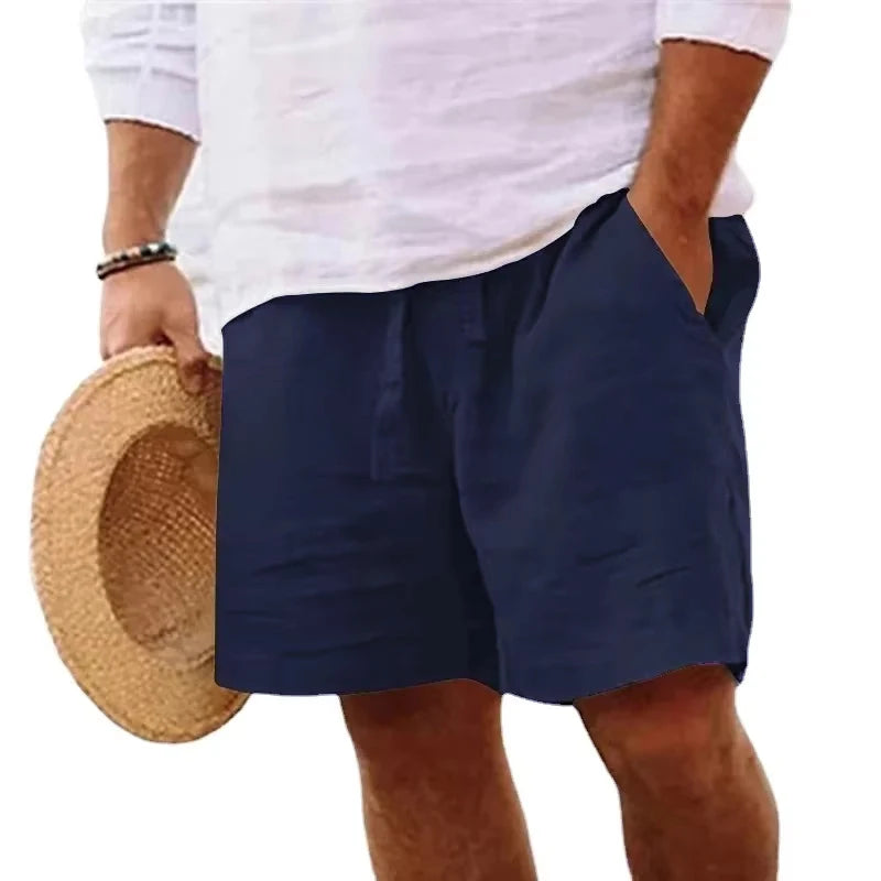 New Mens Cotton Solid Color Short Lightweight Gym Pants oversize Beach Shorts Men Jogging Sport Large Short Homme