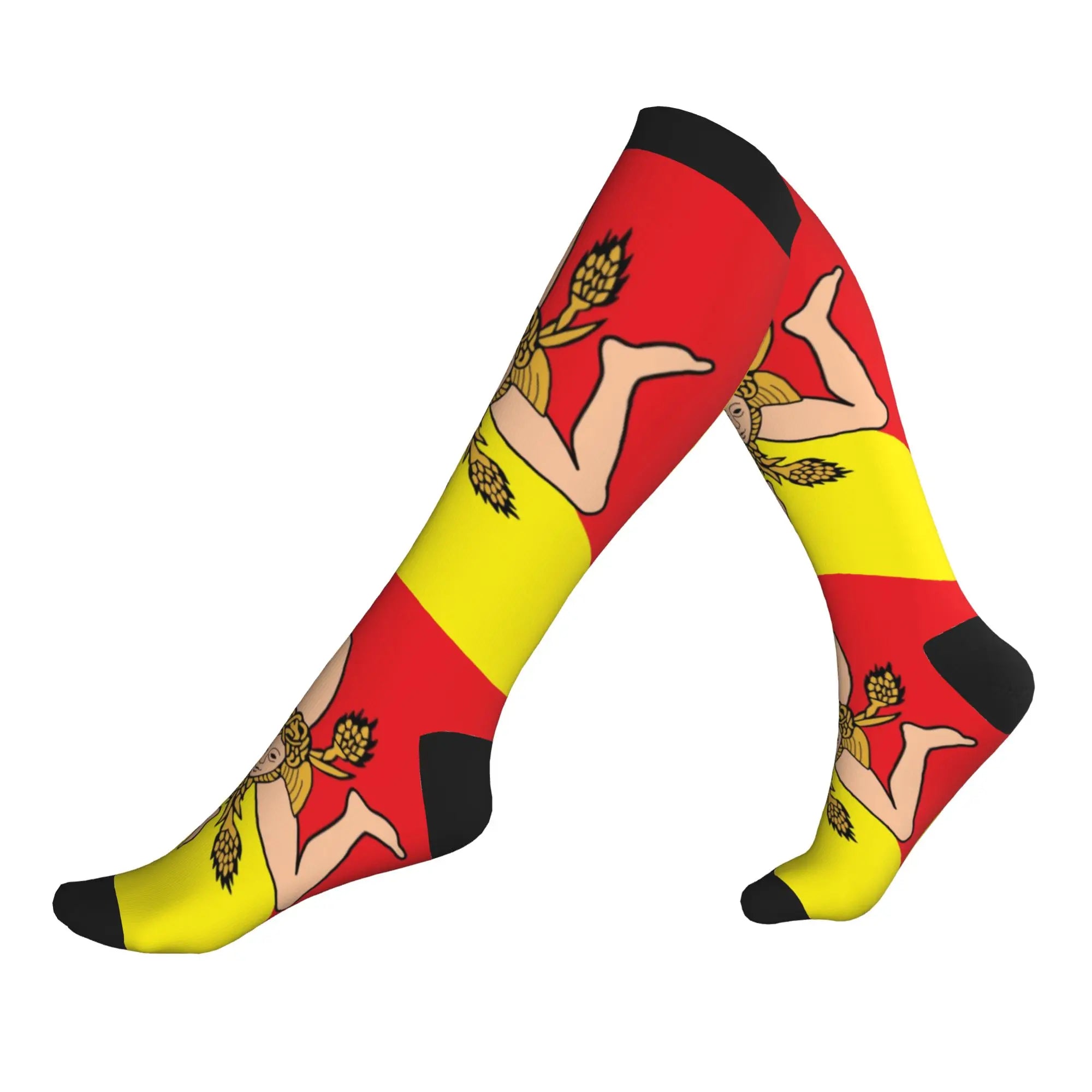 Fun Mens Italy Flag Vintage Italian Italia Dress Socks Unisex Breathbale Warm 3D Printed  Sports Compression Socks