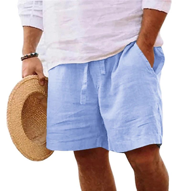 New Mens Cotton Solid Color Short Lightweight Gym Pants oversize Beach Shorts Men Jogging Sport Large Short Homme