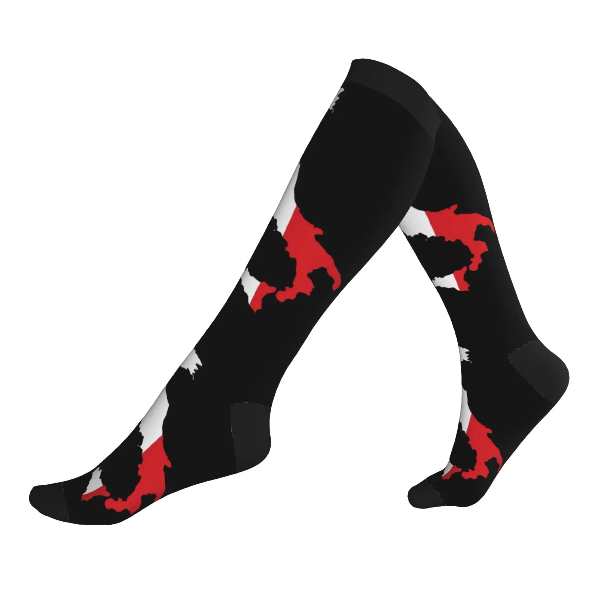 Fun Mens Italy Flag Vintage Italian Italia Dress Socks Unisex Breathbale Warm 3D Printed  Sports Compression Socks