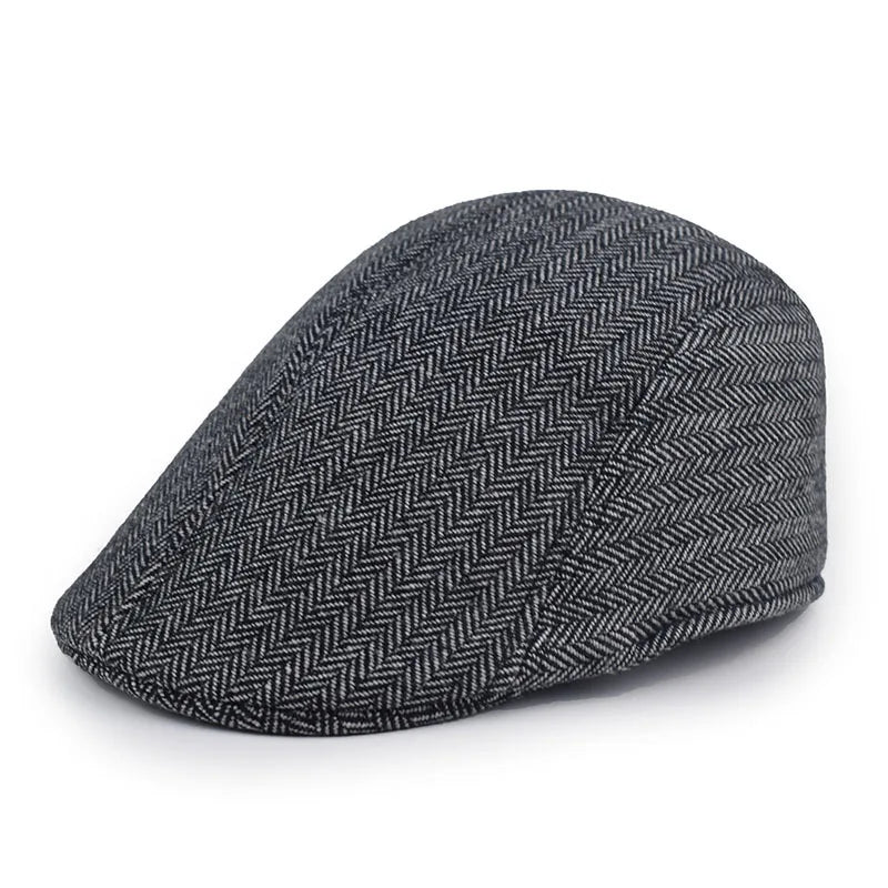 Fashion Berets Men High Quality Autumn Winter Wool Hat Herringbone Flat Cap Classical Artist Painter Hat Male Beret Caps Gorras