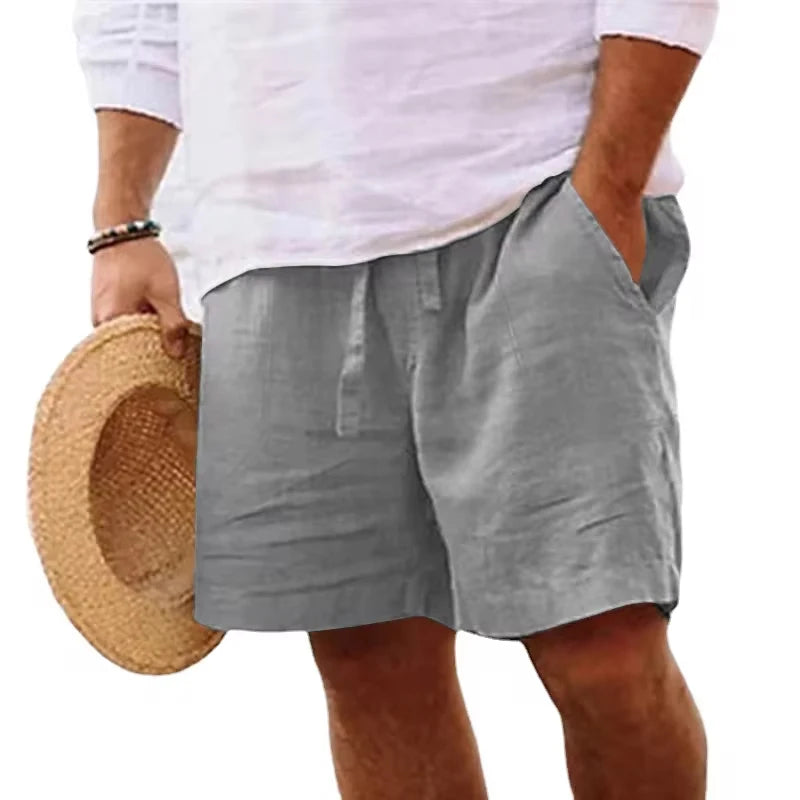 New Mens Cotton Solid Color Short Lightweight Gym Pants oversize Beach Shorts Men Jogging Sport Large Short Homme