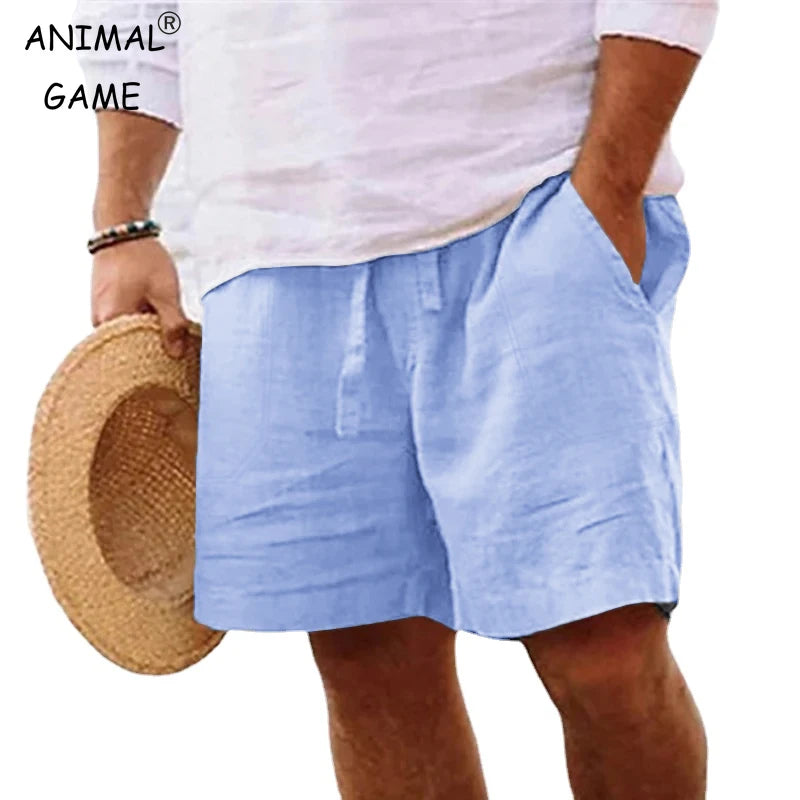 New Mens Cotton Solid Color Short Lightweight Gym Pants oversize Beach Shorts Men Jogging Sport Large Short Homme