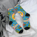 Italy Cute Print Sicilia Sicily Love Trinacria Socks Harajuku Stockings Autumn Non Slip Men Socks Warm Soft Outdoor Socks