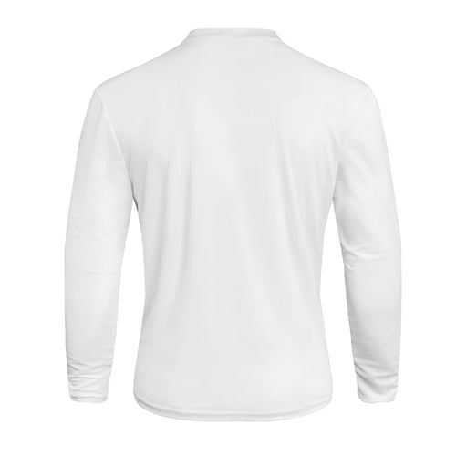 2025 Men's Summer Long Sleeve Henry Polo Casual Breathable Comfortable Polo Shirt Solid High Quality Male T-Shirt Dropshipping