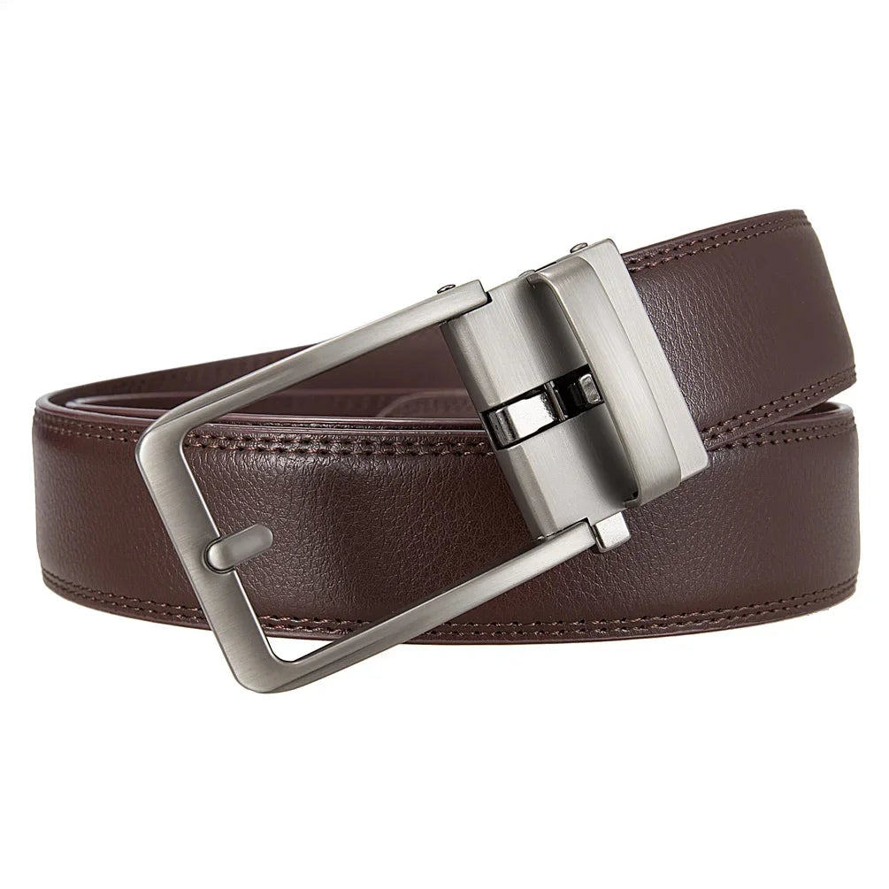 Luxury Designer Click Belts for Men PU Leather Waist strap, Fashion Automatic Buckle Design Belt, Perfect Waistband for Jeans